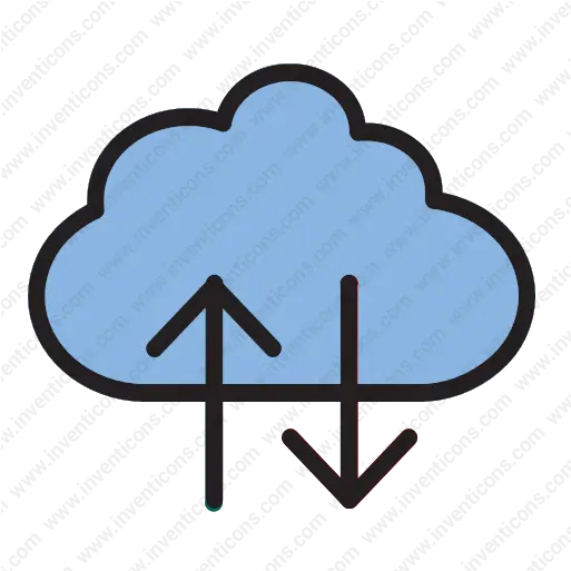  Download Internet Of Thing Cloud Storage Vector Icon Inventicons Vertical Png Download Icon Internet