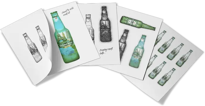  Heineken Creativity U2013 Hind Boughaba Glass Bottle Png Heineken Png