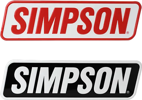  Simpson Racing Embossed Aluminum Sign Simpson Racing Logo Png The Simpsons Logo Png