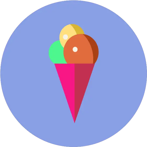  Affinity Designer Designing A Flat Ice Cream Icon Circular Ice Cream Image Png Ice Cream Transparent Background