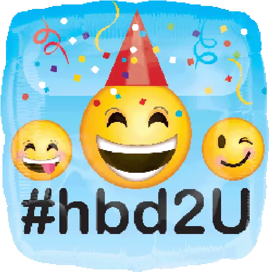  Happy Birthday Emoji Heads Foil Balloon Party Affair Happy Birthday Using Emojis Png Birthday Emoji Png