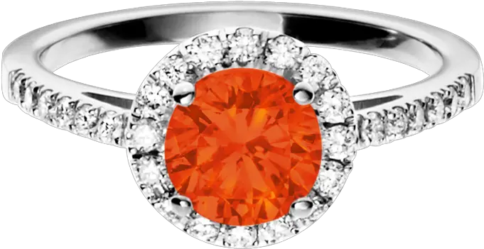  Prague Fire Opal Orange White Gold Png Ring Of Fire Png