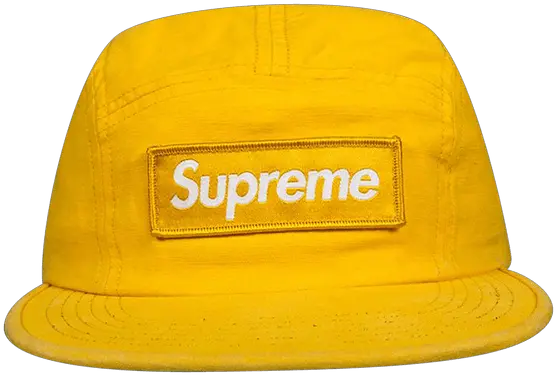  Supreme Military Camp Cap Yellow Supreme Png Supreme Hat Png