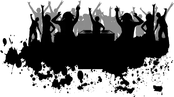  Download Party Png Pic Party People Black And White Party Png