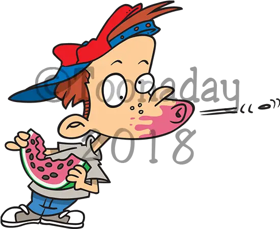  Spit Cartoon Spitting Watermelon Seeds Png Spit Png