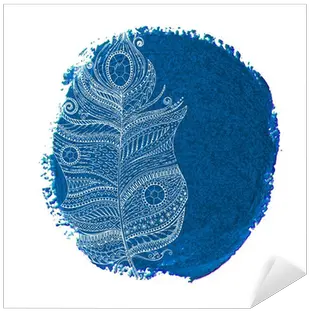  Ethnic Doodle Feather We Live To Change Circle Png Watercolor Circle Png