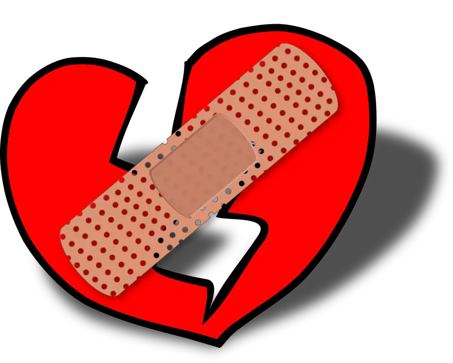  Image Of Bandaid 4 Patched Broken Heart Clip Art Band Aid Png Bandaid Png