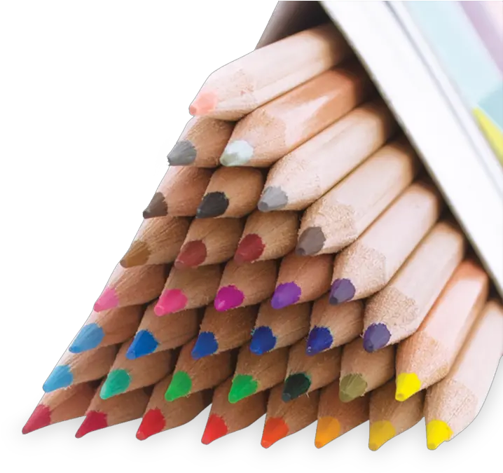  Download The Triangle Colored Pencils Triangular Pencils Paper Png Colored Pencils Png