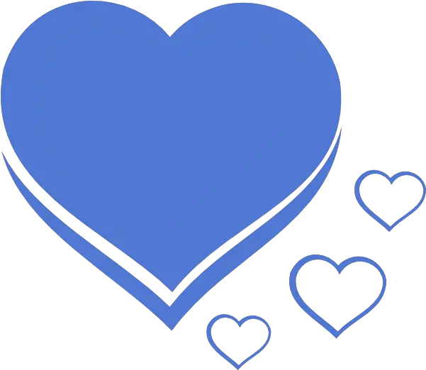  Clipart Of Blue Hearts L Love You Hearts Png Half Note Png