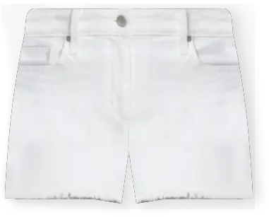  Ozzie Cutoff Denim Shorts In White Solid Png Joe Jeans Logo