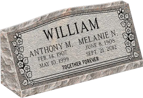  M104 Companion Slant Marker Headstone 36x10x16 P1brp Png Color Gravestone Icon