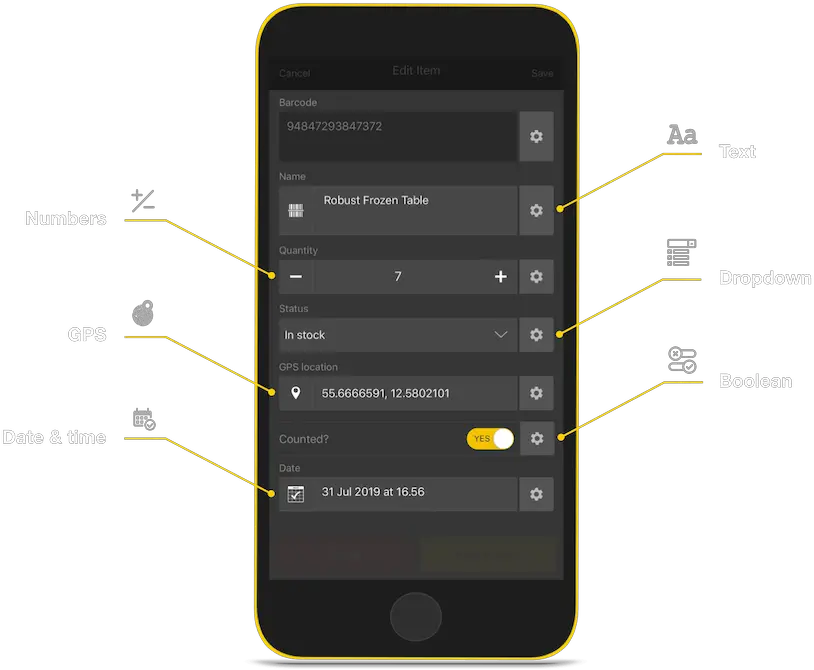  How To Customise Your Barcode Scanner Png True False Icon Yellow