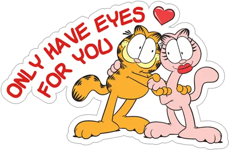  Download Viber Sticker Garfield Love Garfield Love Happy Png Garfield Transparent