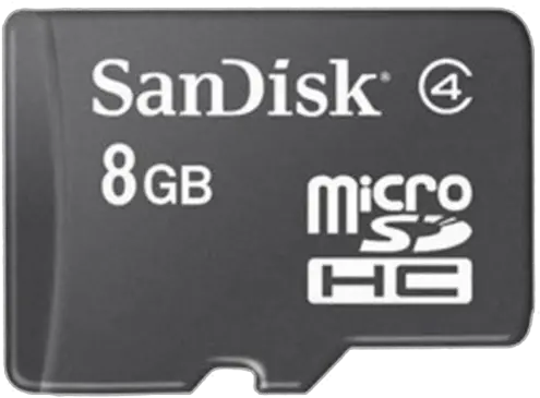  Sandisk 8 Gb Memory Card Sandisk Micro Sd 16 Png Sd Card Png