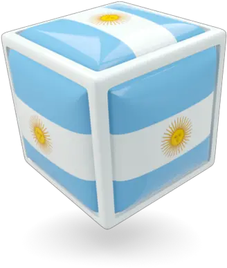  Cube Icon Illustration Of Flag Argentina Cardboard Packaging Png Cubic Icon