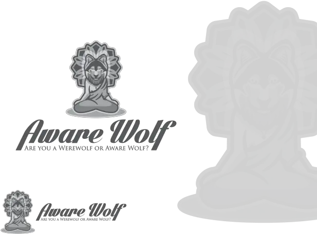  Designcontest Aware Wolf Awarewolf Illustration Png Werewolf Logo