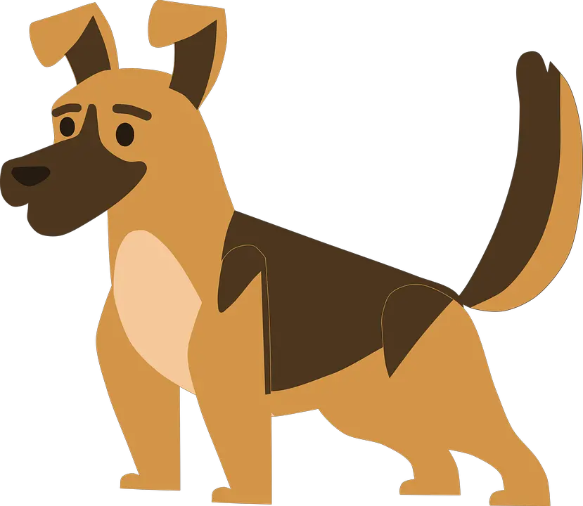  Mutt Strutt 2019 Rotary Club Of Kingston Cute Dog Cartoon No Background Png German Shepherd Icon