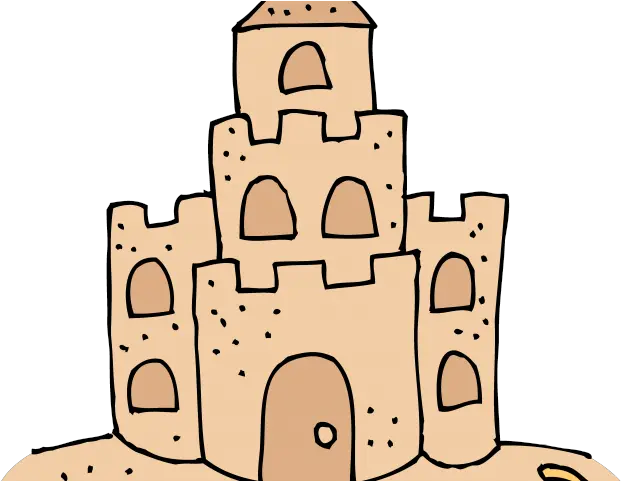  Download Draw A Sand Castle Sand Castle Kid Drawing Png Sand Castle Png