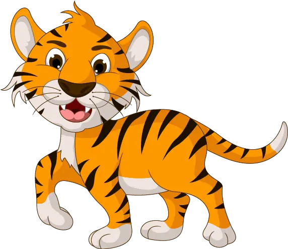  Tiger Cartoon Drawing Illustration Tiger Cartoon Images Hd Png Tiger Transparent