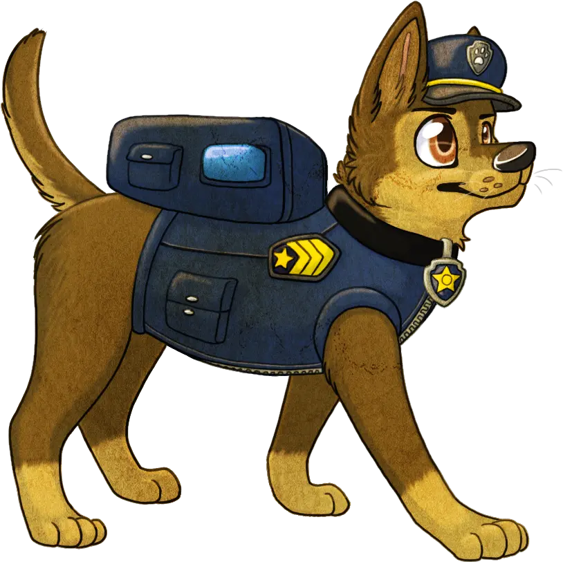  Chase Is Paw Patrol Chase Art Full Size Png Chase Paw Patrol Art Paw Patrol Chase Png