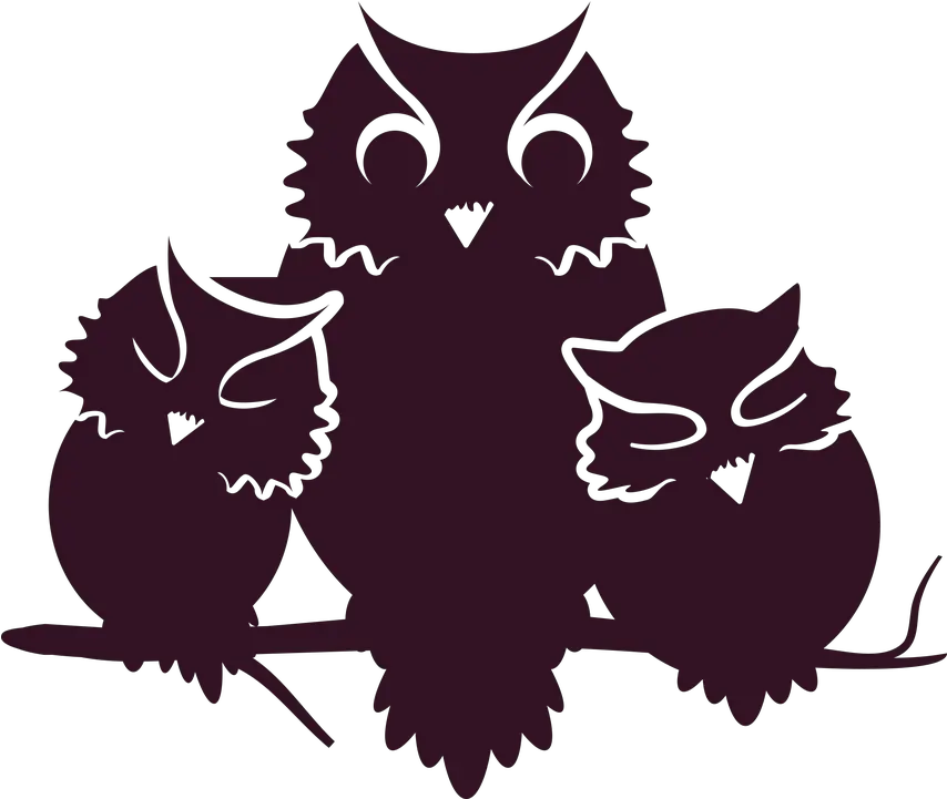  Owl Owlets Baby Free Vector Graphic On Pixabay Halloween Owl Silhouette Png Baby Silhouette Png