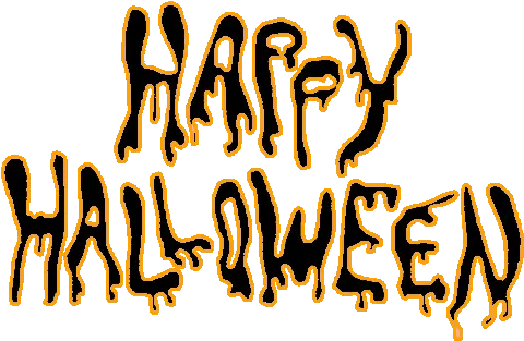  Gif Calligraphy Png Halloween Gif Transparent