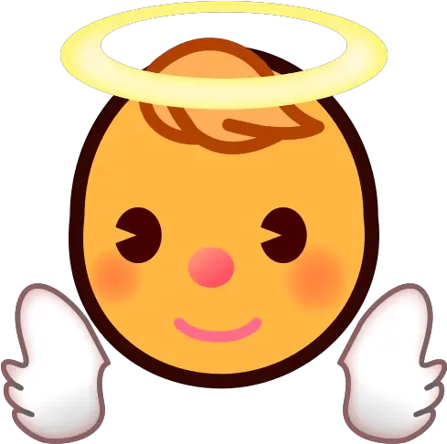  Baby Angel Emoji For Facebook Email Emoji Png Angel Emoji Png