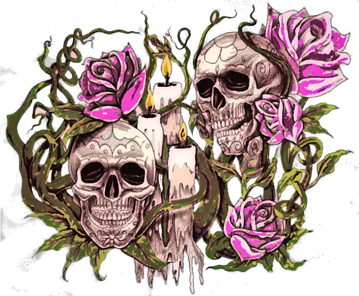  What Is The Meaning Of A Skull And Rose Tattoo Youtube Png Skull And Rose Tattoo Transparent Rose Tattoo Transparent