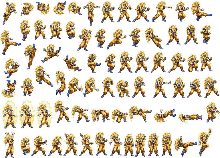  Page 2 For Transparent Sprite Free Cliparts U0026 Png Goku Sprite Sheet Goku Transparent