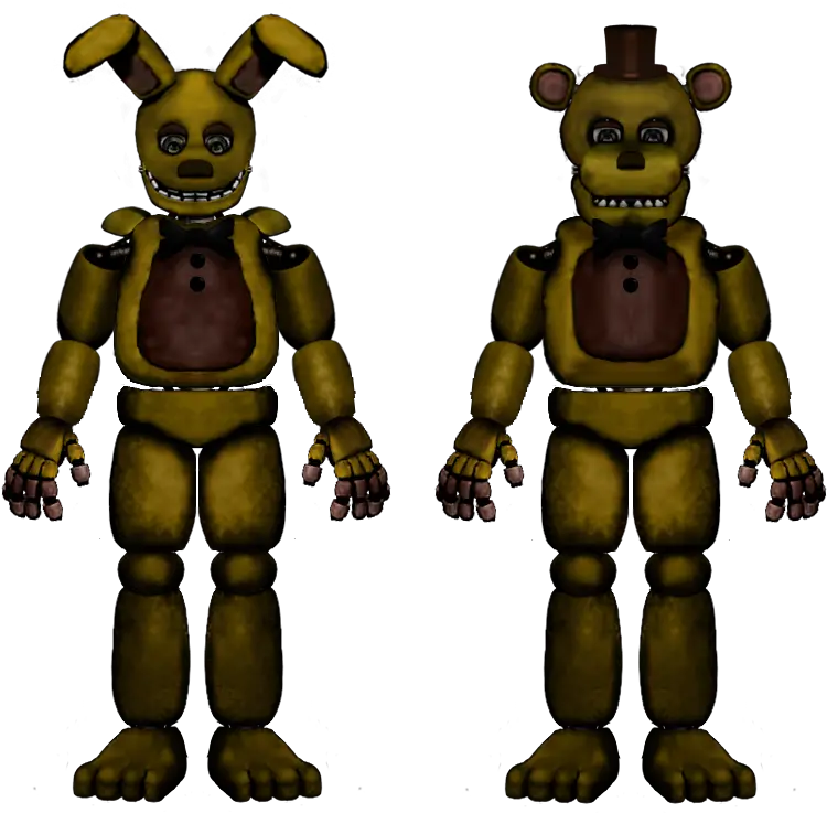  Springlock Suits Withered Freddy Fnaf Ar Png Freddy Fazbears Pizza Logo