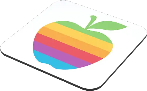  Colourful Apple Coaster Just Stickers Graphic Design Png Apple Logo Sticker