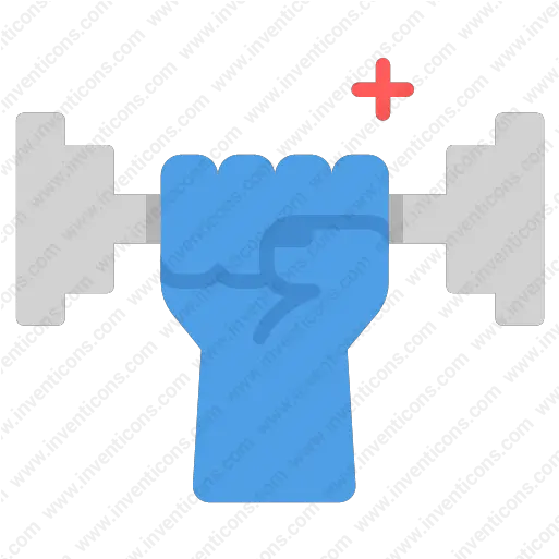  Download Exercise Vector Icon Inventicons Fist Png Fist Flat Icon