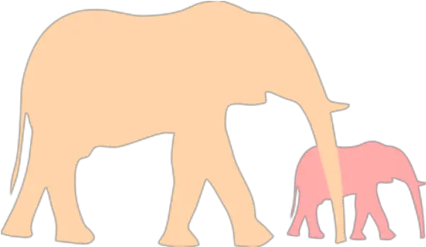  Mom And Baby Elephant Png Transparent Baby And Mom Elephant Silhouette Transparent Elephant Png