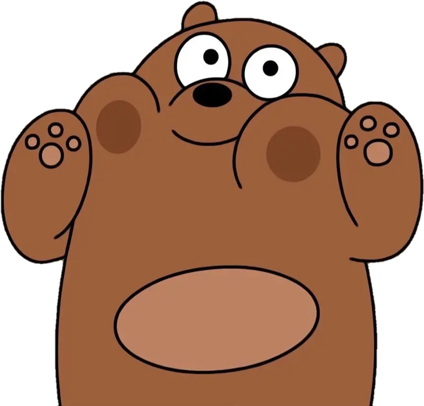  We Bare Bears Aesthetic Posted Animated Cute Grizzly Bear Png We Bare Bears Png