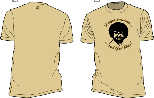  Bob Ross Allaboutdesign Tshirt Stamps Active Shirt Png Bob Ross Png