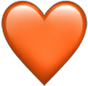  Orange Heart Emoji Iphone Freetoedit Heart Png Iphone Heart Emoji Png