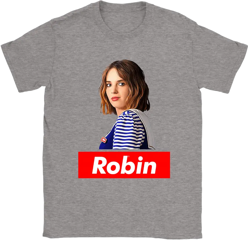  Robin Buckley Supreme Logo Style Stranger Things Shirts Womens Kansas City Chiefs Shirts Png Supreme Logo Transparent