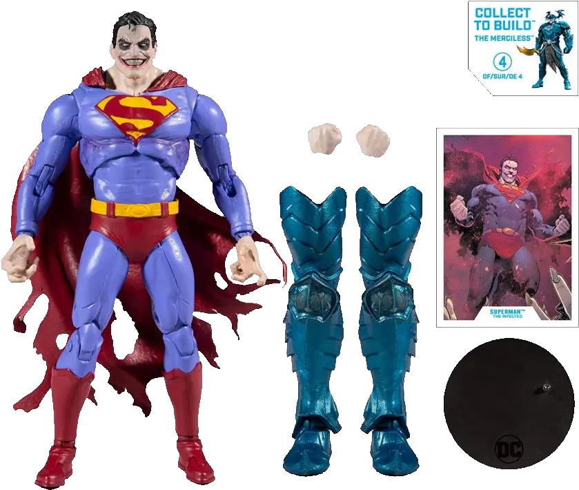  Dc Multiverse Superman The Infected Mcfarlane Infected Superman Png Dc Icon Action Figures