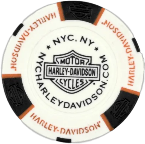  Nyc White Poker Chip Harley Davidson Png Poker Chips Png