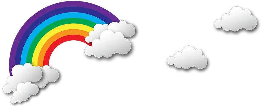  Toddler Group Color Gradient Png Rainbow Cloud Png