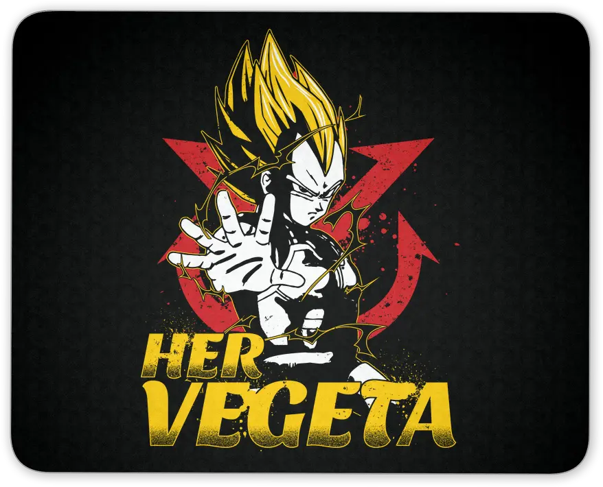  Super Saiyan Her Vegeta Mouse Pad Her Vegeta Png Vegeta Logo