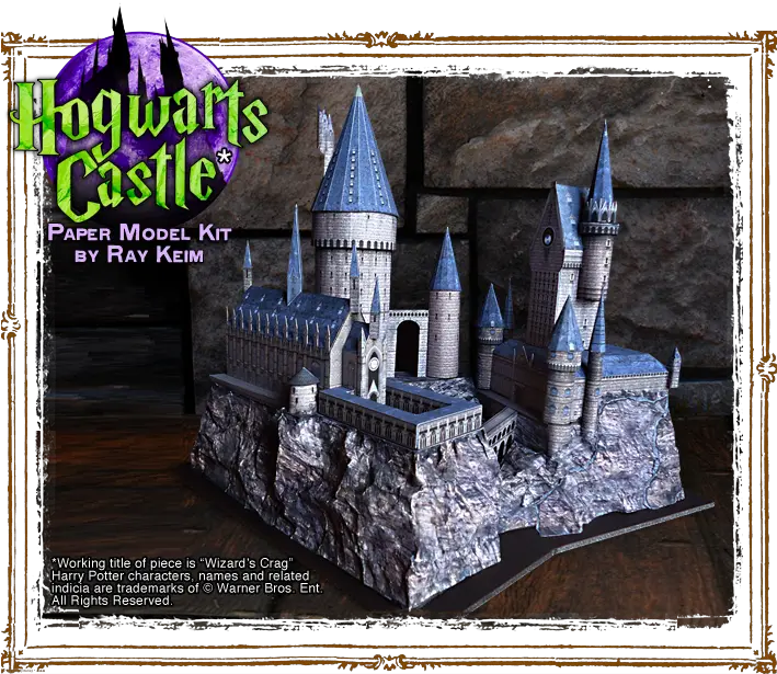  Haunted Dimensions By Ray Keim Hogwarts Paper Model Prospectus Harry Potter Model Kit Png Hogwarts Castle Png