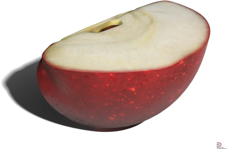  Download 1 Red Apple Slice Royalty 3d Pineapple Slice Model Free Download Png Apple Slice Png