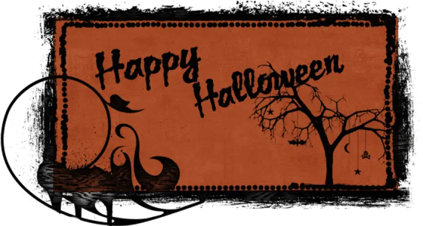  Download Haunted Tree Banner Halloween Png Gif Banner Png Transparent Halloween Png Gif Halloween Banner Png