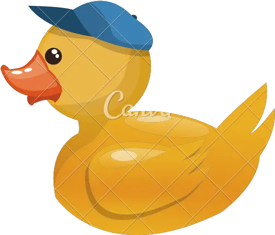  Toy Rubber Duck With Blue Hat Icon Canva Png Rubber Ducky Icon