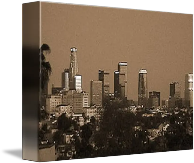  Los Angeles Skyline By Edward Molina Metropolitan Area Png Los Angeles Skyline Png