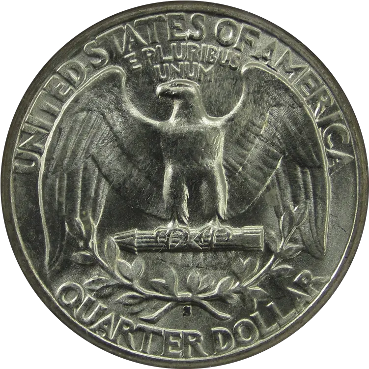  Washington Quarter Silver 1944s Reverse Transparent Quarter Png Quarter Png