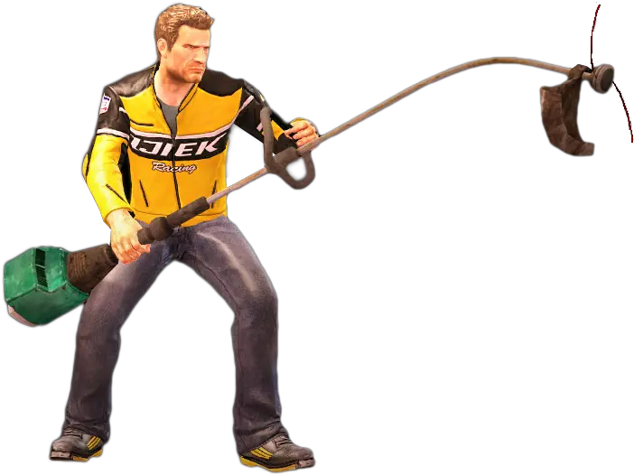  Download Hd Dead Rising Grass Trimmer Holding Dead Rising Dead Rising 2 Png Dead Grass Png