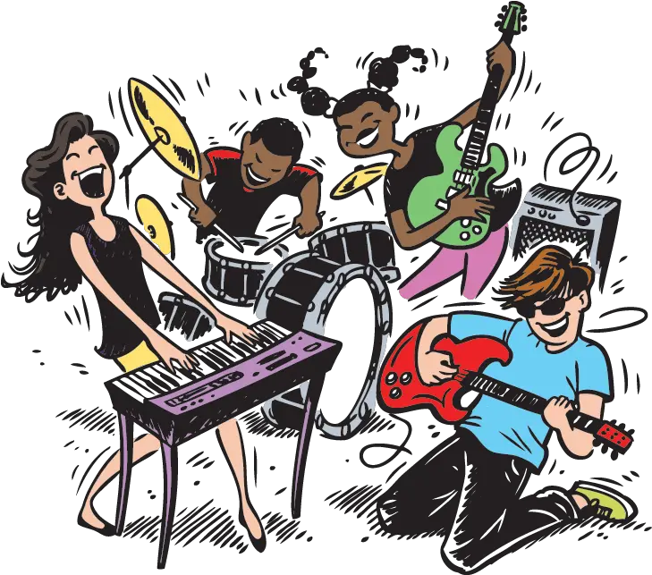  28 Rock Band Clipart Transparent Free Clip Art Stock Png