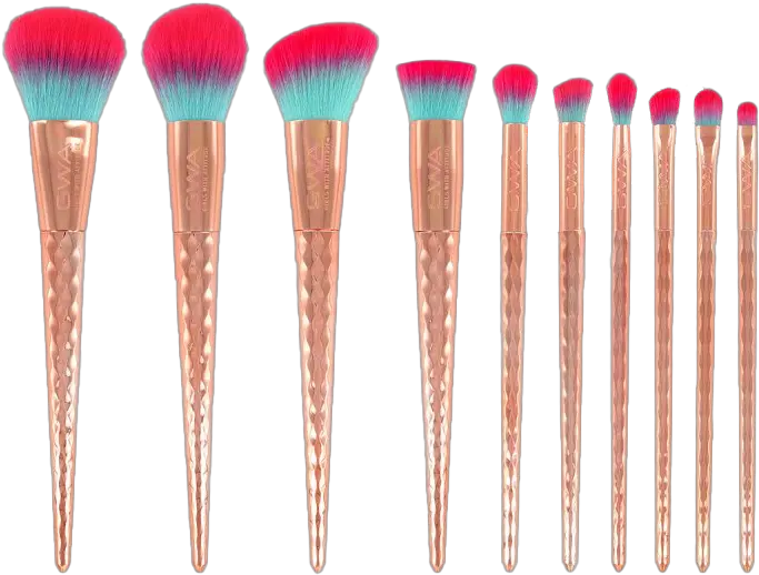  Rose Gold Makeup Brush Png All Makeup Brushes Set Rose Gold Png